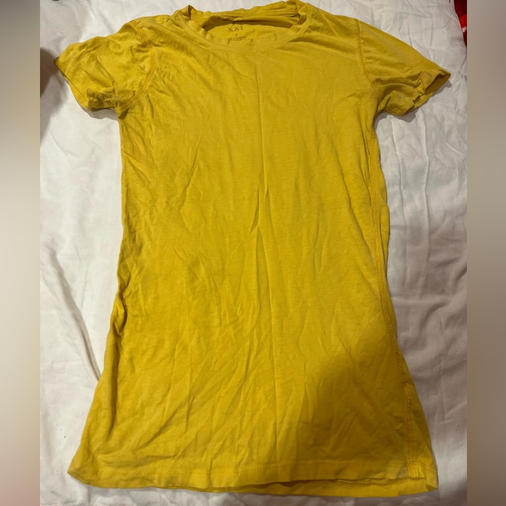 Forever 21 Yellow Tee Shirt